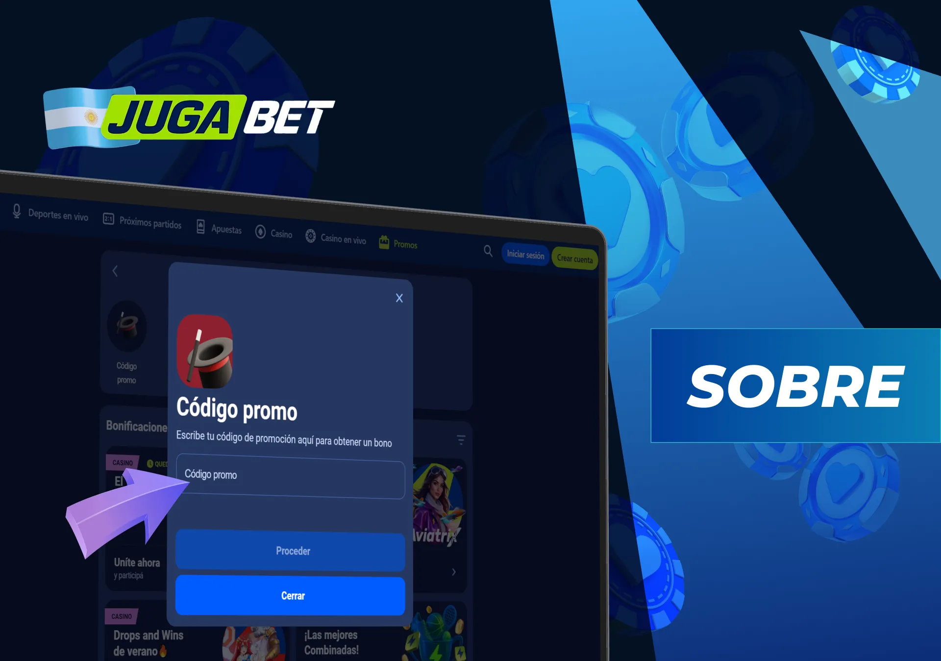 El código promocional es una oferta especial disponible para jugadores de Argentina.